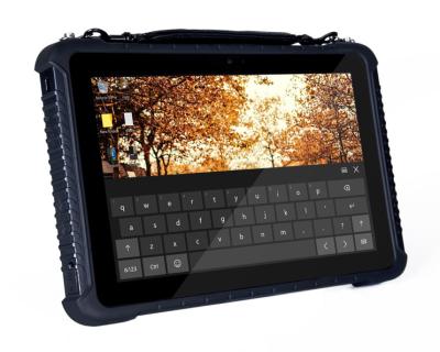 China Outdoor 10.1 Inch Rugged Industrial HD LCD Tablet PC Windows10 8000mAh Battery PCAP for sale
