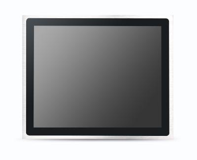 China Aluminum Alloy Pure Flat Bezel IP65 Front Resistive Pcap Touch Industrial PC Panel Mounted PC for sale