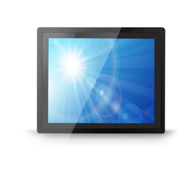 China IP65 Sunlight Readable LCD Monitor DC 12V 15 Inches With Green LED Indicator for sale
