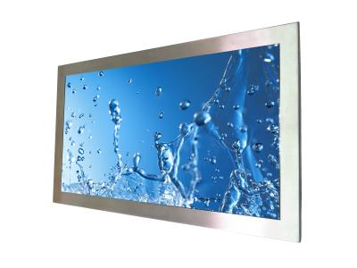 China Waterproof Sunlight Readable LCD Monitor Stainless Steel 1000 Nits 27 Inch Touch Screen for sale