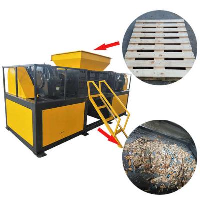 China Fully Automatic Industrial Timber Shredder Machine Twin Shaft 100-3000kg/H for sale