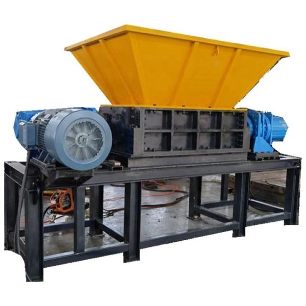 Quality Automatic Control Rotary Cutter Double Shaft Shredder For Rubbers / Tubes for sale