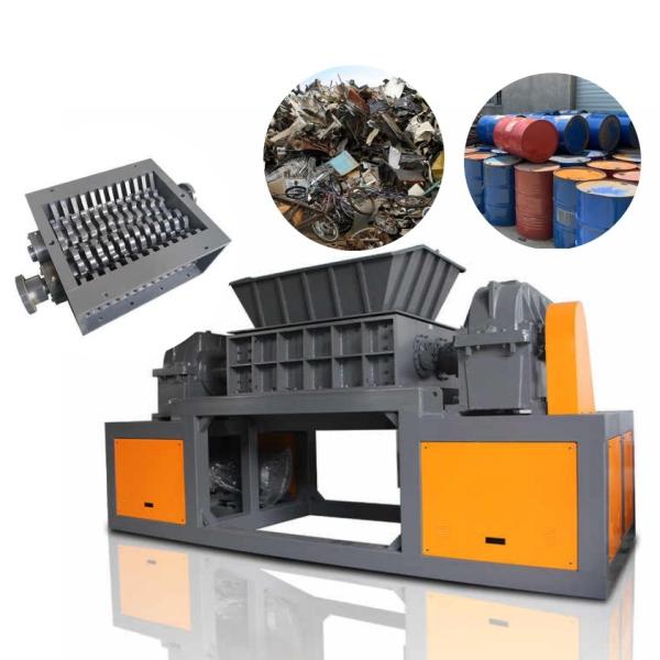 Quality Portable Double Shaft Metal Shredder Machine High Power For Waste Recycling for sale