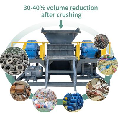 China Reciclagem de resíduos industriais Máquina de trituração Caminhão Caminhão Carro Pneus Triturador Triturador à venda