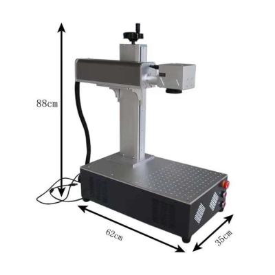 China 20W 30W Mini Mopa Fiber Laser Marking Machine Juwelen Laser Cutting Gravure Machine Te koop