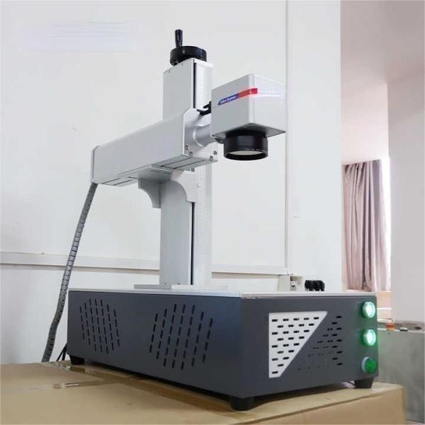 Quality Rotary Fiber Laser Color Marking Machine 7000mm/s Mopa JPT Fiber Laser Marker for sale
