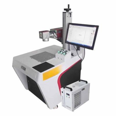 China Water Cooling Glass Laser Marking Machine 5W 3W With Huaray Logan Laser for sale