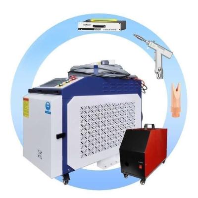 Cina Saldatore laser a fibra portatile completamente automatico 3 in 1 con raffreddatore ad acqua in vendita