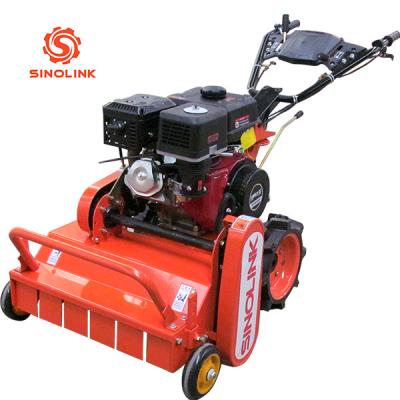 China Weed Push Walk Behind Rotary Mower Grass Cutter 600mm Blades for sale