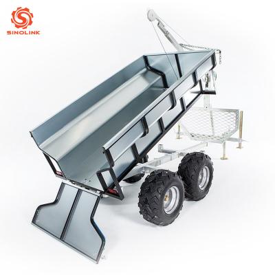 China Atv Timber Trailer With Crane Log 2500lbs 1000kgs Manual Winch for sale