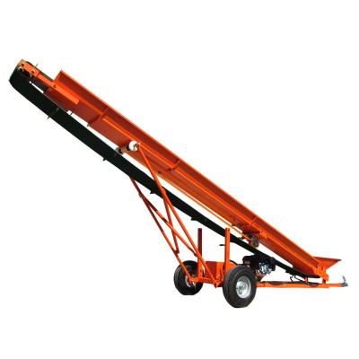 China Small Portable Firewood Conveyors For Sale Pvc Green Belt Conveyor system for sale