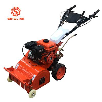 China Manual Walk Behind Lawn Mower For Hillsides Large Yards Y Blades for sale