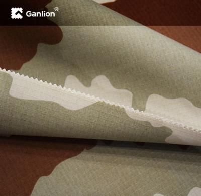 Chine Anti anti tissu de coton infrarouge UV de polyester de camouflage Ripstop 3*3 à vendre