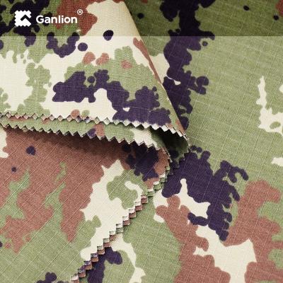 China IRR WR Polyester Cotton  Camouflage Anti Infrared Fabric Ripstop 3*3 for sale