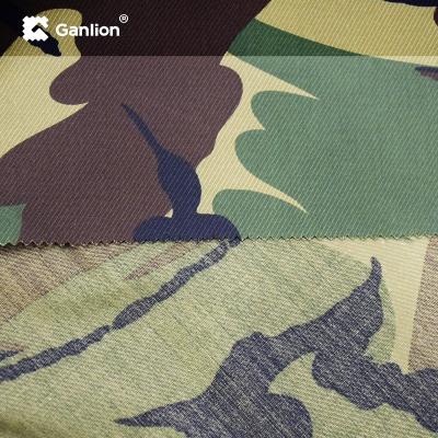 China Tela cruzada infrarroja anti 3/1 de la tela del camuflaje militar de la selva del IRR del algodón del poliéster en venta