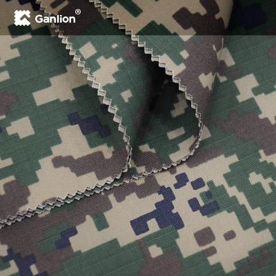 China O exército do algodão do poliéster camufla a tela uniforme militar 240GSM à venda
