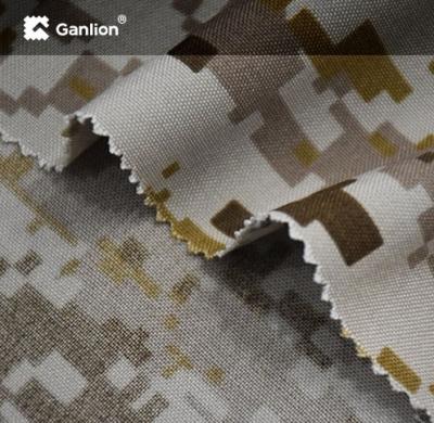 Chine Tissu imperméable Ripstop de camouflage WR Digital de camouflage visqueux du polyester pour le sac à dos à vendre