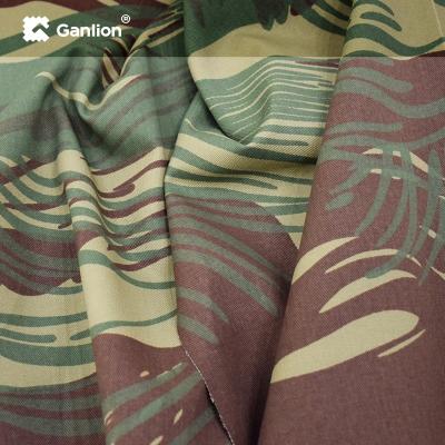 Chine La jungle 100% de coton camouflent la pleine rotation de flux d'air de tissu militaire de camouflage à vendre
