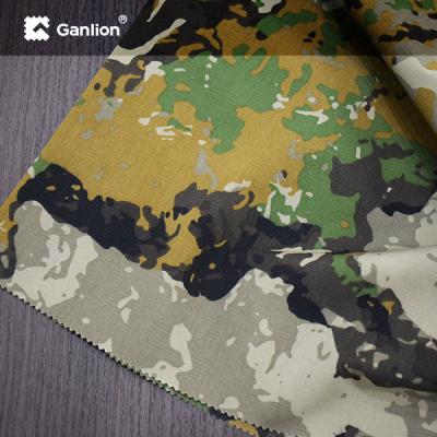 China Polyester Cotton Fashion Camouflage WR Waterproof Camo Fabric Plain Weave for sale