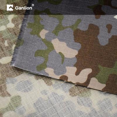 China Nylon Cotton Ripstop WR IRR Outdoor Camo Fabric Antiwinkle For Raincoat for sale