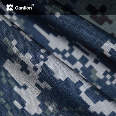 China Nylon Cotton 230g Outdoor Camo Fabric Ribstop 2*2 Material For Full Sleeve Shirts for sale