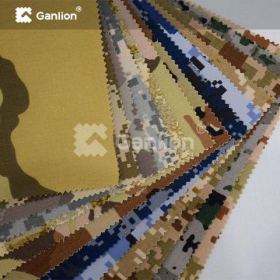Chine IRR WR OU tissu de coton imperméable de nylon de camouflage Ring Spun à vendre