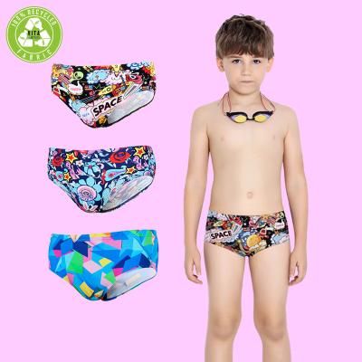China Antibacterial Custom Printing Kids Boys Swimming Briefs In Underwear Swimwear Boy Swim Briefs for sale