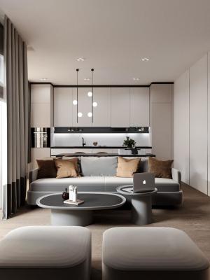 China elegante Equipado con tablero EB gabinetes de cocina blanco y negro moderno personalizado en venta