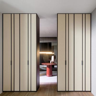 China Modernos conjuntos de dormitorio Armarios personalizados Armarios interiores de madera Armarios construidos en el armario en venta