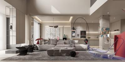 China Diseño personalizado de casa completa Muebles de casa moderna Muebles de cocina gabinete Diseño de sala de estar en venta