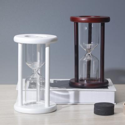 中国 DIYの空の砂のタイマーの砂時計はロゴの現代的な設計をカスタマイズした 販売のため