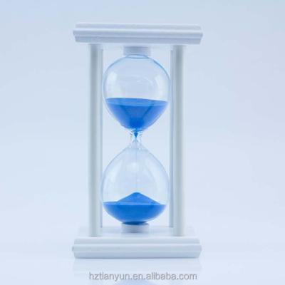 China Traditional Wooden Hourglass Sand Clock 30 Minutes Size Customized for sale