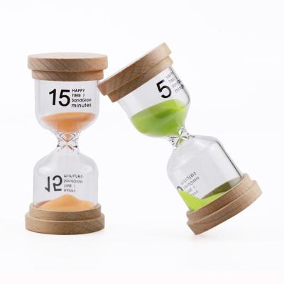 China 30 Second - 30 Minutes Small Hourglass Colorful Hourglass Wood OEM / ODM for sale