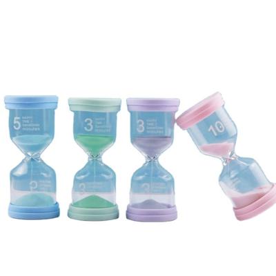China Bathroom Ten Minute Hourglass Sand Timer Blue orange red White Sand Timer for sale
