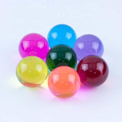 China dia18mm -dia200mm Acrylic Resin Ball Large Clear Contact Juggling Ball for sale
