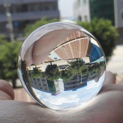 China Decorative Transparent Resin Ball  , Clear Crystal Ball 100mm for sale