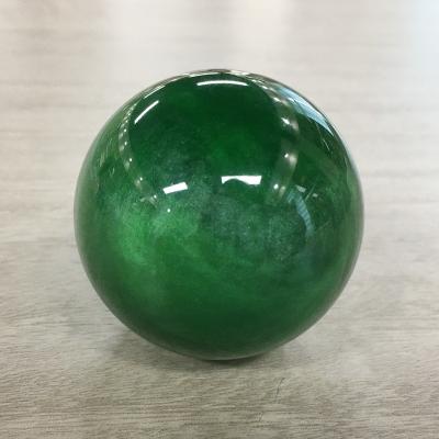 China Folk Art Cloudy Crystal Ball , Resin Custom Marble Ball for sale