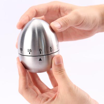 China Stainless Steel Vintage Hourglass Egg Shaped Kitchen Timer for sale