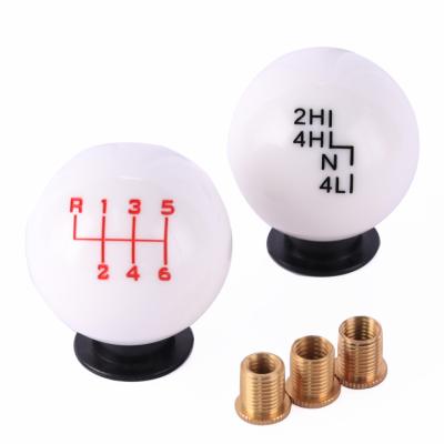 China Resin Custom 5 Speed Gear Shift Knob  With Adapter Logo Available for sale