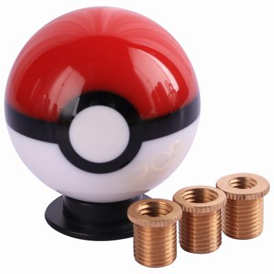 China gear stick spoon pokeball amber personalized master rounded ball shift knob for sale