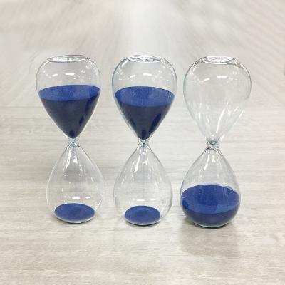 China 1-15 vidrio modificado para requisitos particulares reloj de arena de cristal minucioso de la hora del contador de tiempo del huevo en venta