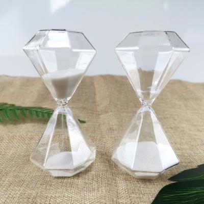 China Diamond Sand Timer Hourglass 1-30min Logo Customized Timekeeping Device en venta