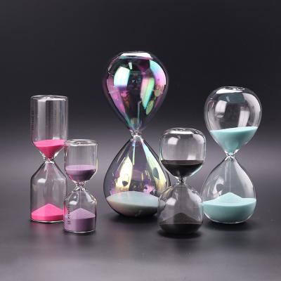 China reloj de arena de cristal del reloj de la arena del reloj de arena 15 30 60 del contador de tiempo minucioso de la arena en venta