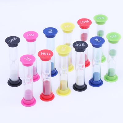 China Home Decoration Plastic Hourglass  DIY Hourglass Timer For Game for sale