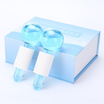 China Skyringe Facial Blue Ice Globes , Anti Puffiness Cold Ball Face Roller for sale
