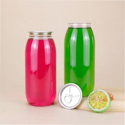 China PET Custom Plastic Juice Bottles Disposable Juice Bottles With Lids for sale