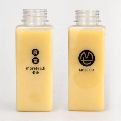 China Botellas de plástico de bebidas personalizadas Botella de jugo comercial de 350 ml en venta