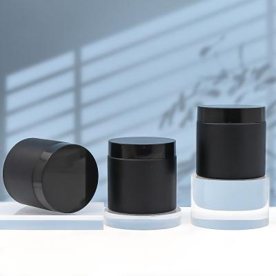 China Sublimated PET Cosmetic Jars Wide Mouth Plastic Bottles OEM With Plastic Lid for sale