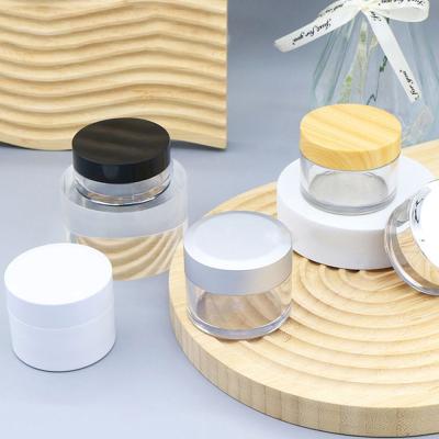 China Luxury Delicate Plastic Cream Jars Eye Creams Empty Jars For Lotions And Creams for sale