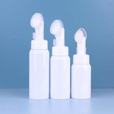 China Customized Plastic Foam Pump Bottle PET OEM With Foam Clean Brush Head for sale